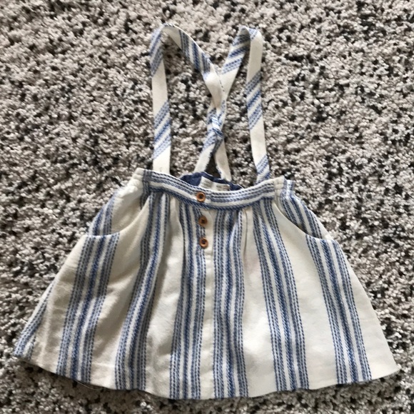 Zara Other - NWT baby Zara girls pinafore striped dress